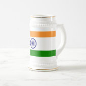 Mug avec drapeau de l'Inde (Devant droit)