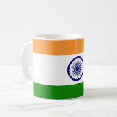 Mug avec drapeau de l'Inde (Devant gauche)