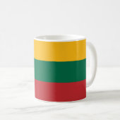 Mug avec drapeau de Lituanie (Devant droit)