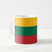 Mug avec drapeau de Lituanie (Devant gauche)