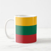 Mug avec drapeau de Lituanie (Gauche)