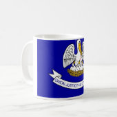 Mug avec drapeau de Louisiana State - USA (Devant gauche)