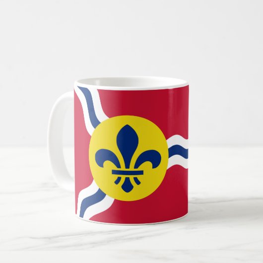 Mug avec Drapeau de Saint-Louis, Missouri (Devant gauche)