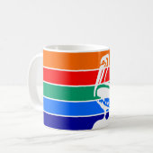 Mug avec drapeau de Saint-Pétersbourg, Floride (Devant gauche)