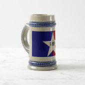 Mug avec Drapeau de San Antonio City, Texas, USA (Devant gauche)