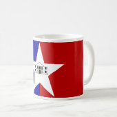 Mug avec Drapeau de San Antonio, USA (Devant droit)
