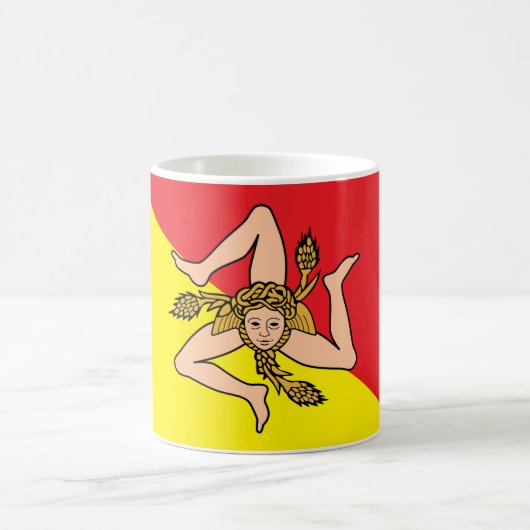 Mug avec Drapeau de Sicile, Italie (Centre)