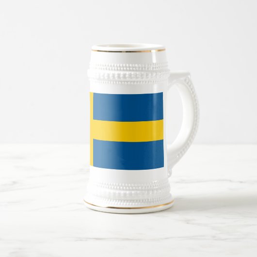 Mug avec Drapeau de Suède (Devant droit)
