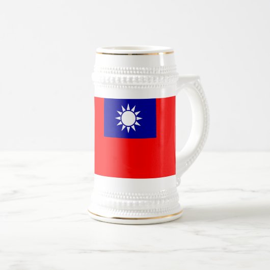 Mug avec drapeau de Taïwan (Devant droit)