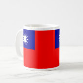 Mug avec drapeau de Taïwan (Devant gauche)