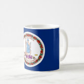 Mug avec drapeau de Virginia State - USA (Devant droit)