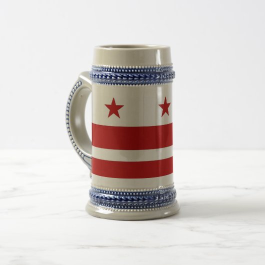 Mug avec drapeau de Washington DC-USA (Devant gauche)