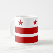 Mug avec drapeau de Washington DC - USA (Devant gauche)