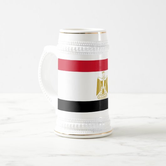 Mug avec drapeau d'Egypte (Devant gauche)