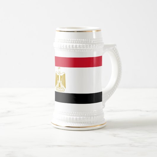 Mug avec drapeau d'Egypte (Devant droit)