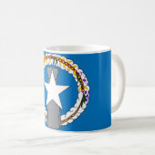 Mug avec drapeau des îles Mariannes du Nord - USA (Devant droit)