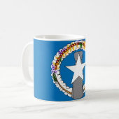 Mug avec drapeau des îles Mariannes du Nord - USA (Devant gauche)