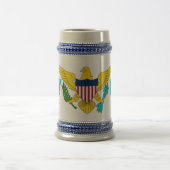 Mug avec drapeau des îles Vierges - USA (Centre)