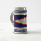 Mug avec drapeau des Samoa américaines-USA (Devant gauche)