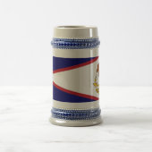 Mug avec drapeau des Samoa américaines-USA (Centre)
