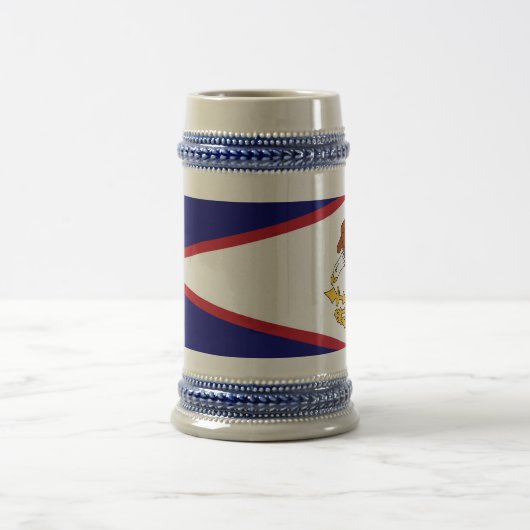 Mug avec drapeau des Samoa américaines-USA (Centre)