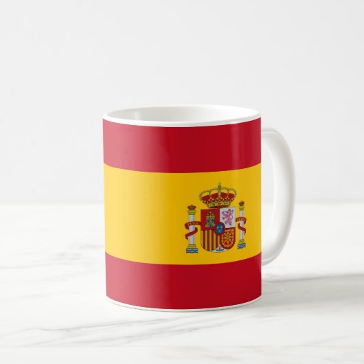 Mug avec drapeau d'Espagne (Devant droit)
