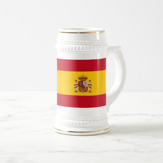 Mug avec drapeau d'Espagne (Devant droit)