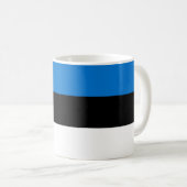 Mug avec drapeau d'Estonie (Devant droit)