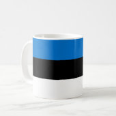 Mug avec drapeau d'Estonie (Devant gauche)