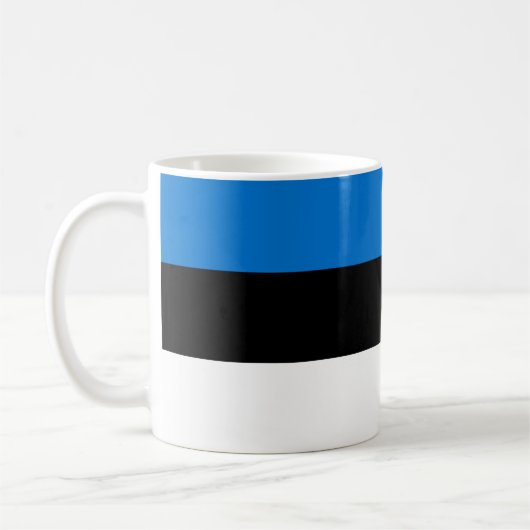 Mug avec drapeau d'Estonie (Gauche)