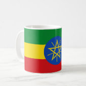 Mug avec drapeau d'Ethiopie (Devant gauche)