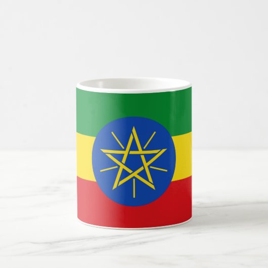 Mug avec drapeau d'Ethiopie (Centre)