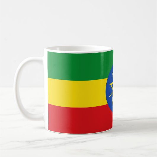 Mug avec drapeau d'Ethiopie (Gauche)