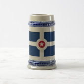 Mug avec Drapeau d'Indianapolis City, USA (Centre)