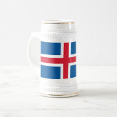 Mug avec drapeau d'Islande (Devant gauche)