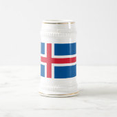 Mug avec drapeau d'Islande (Centre)