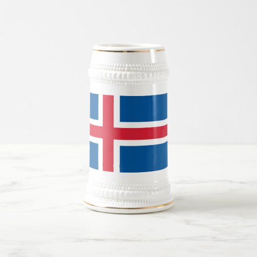 Mug avec drapeau d'Islande (Centre)
