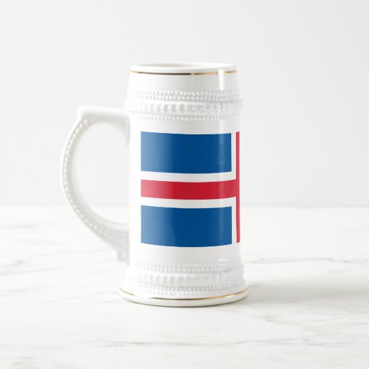 Mug avec drapeau d'Islande (Gauche)