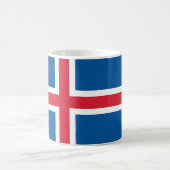 Mug avec drapeau d'Islande (Centre)