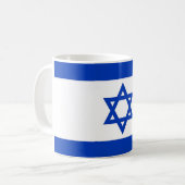 Mug avec drapeau d'Israël (Devant gauche)