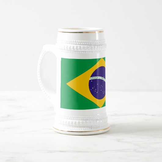 Mug avec drapeau du Brésil (Devant gauche)