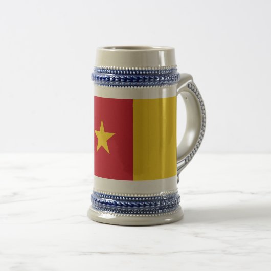 Mug avec drapeau du Cameroun (Devant droit)