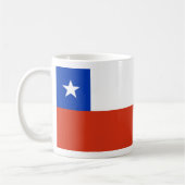 Mug avec drapeau du Chili (Gauche)