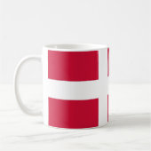 Mug avec drapeau du Danemark (Gauche)