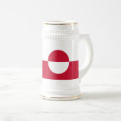 Mug avec drapeau du Groenland (Devant droit)