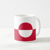 Mug avec drapeau du Groenland (Devant droit)