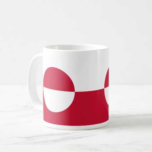 Mug avec drapeau du Groenland (Devant gauche)