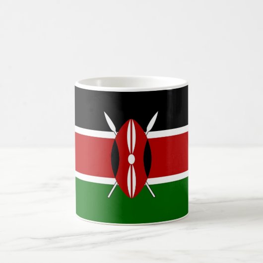 Mug avec drapeau du Kenya (Centre)