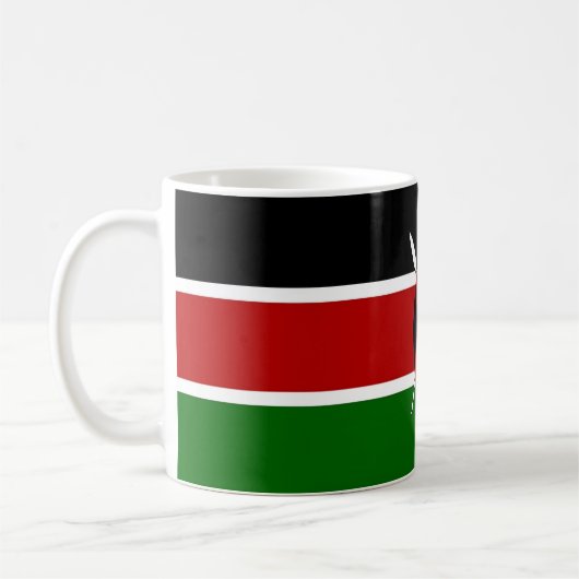 Mug avec drapeau du Kenya (Gauche)