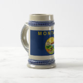 Mug avec Drapeau du Montana Etat -USA (Devant gauche)